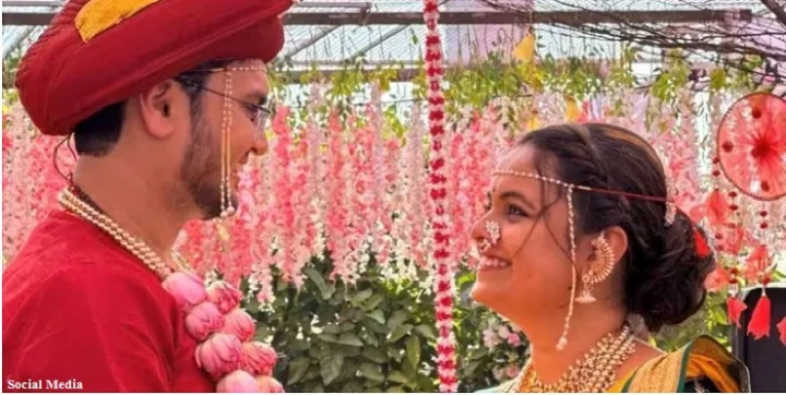 prathamesh laghate and mugdha vaishampayan wedding photos