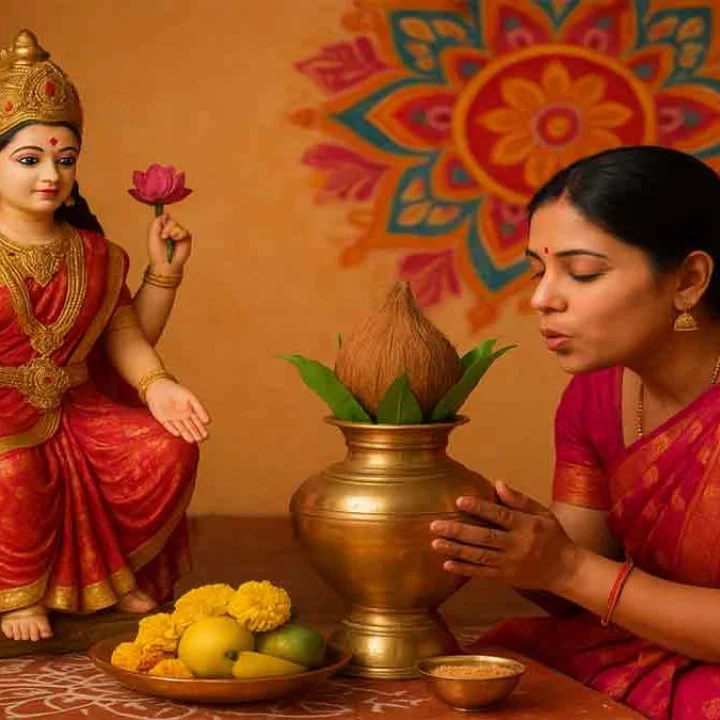 महालक्ष्मी पूजन नवरात्री अष्टमी