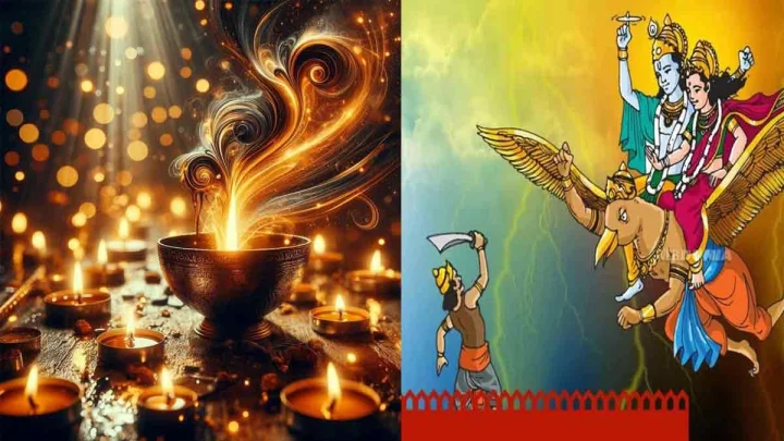 Narak Chaturdashi 2025 wishes in Marathi नरक चतुर्दशीच्या शुभेच्छा