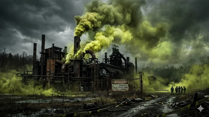 poisonous gas leakage form palgharunit