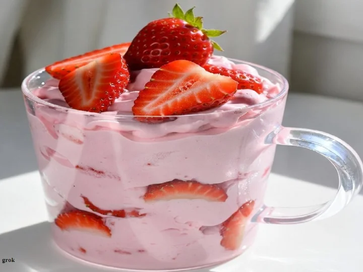 Pink Strawberry Mousse