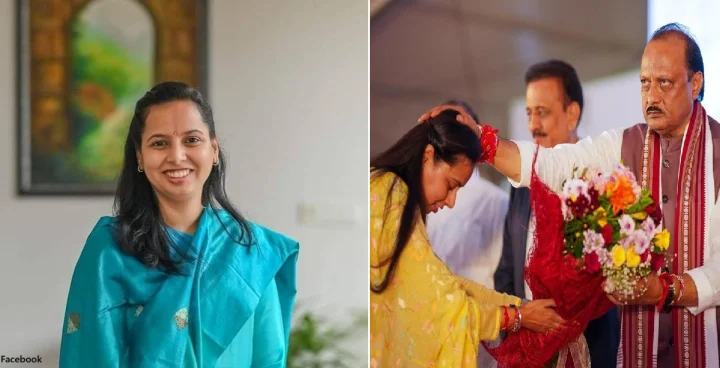 NCPमध्ये पोस्टर राजकारण! रायगडमधील बॅनरवरून अजित पवार व सुनेत्रा पवार यांचे फोटो गायब; मंत्री अदिति तटकरे यांनी माफी मागितली