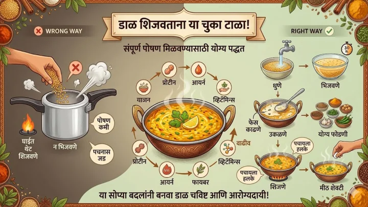 right way to cook daal for proper nutrition