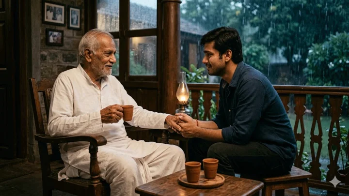 Marathi Story त्या दोन कप चहाची गोष्ट: संवादाचा नवा पाऊस
