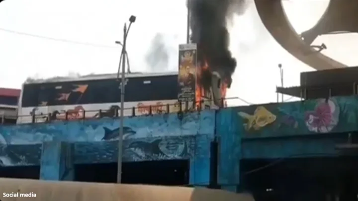 bus fire