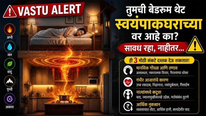 तुमची बेडरुम थेट स्वयंपाकघराच्या वर आहे का? Vastu Alert
