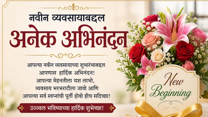 New shop opening wishes in marathi images