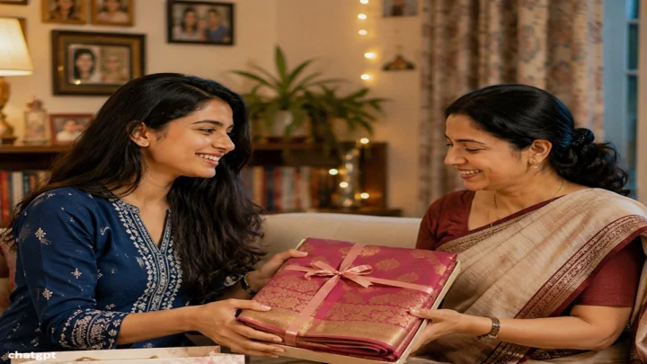 Gift For Mom साडी म्हणजे मायेची ऊब; मदर्स डे निमित्त आईला एखादी सुंदर साडी भेट देणे हा सर्वात उत्तम पर्याय