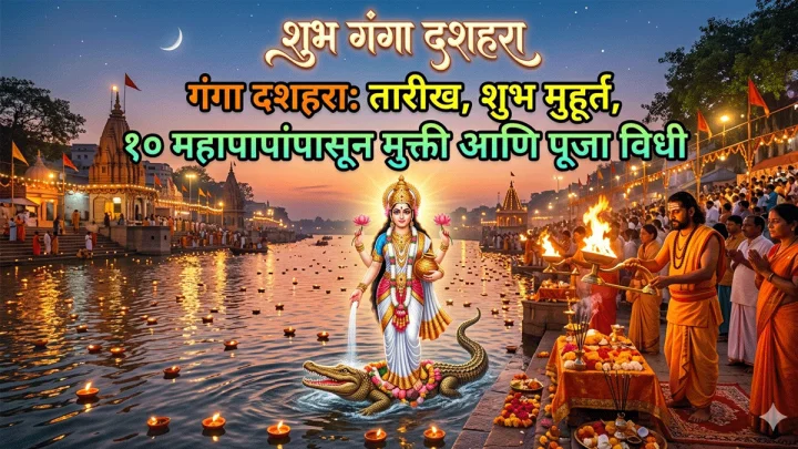 Ganga Dussehra 2026 गंगा दशहरा कधी आहे? तारीख, शुभ मुहूर्त, १० पापांपासून मुक्ती आणि पूजेची विधी
