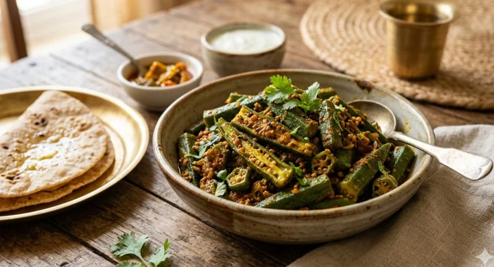 Achari Bhindi Recipe