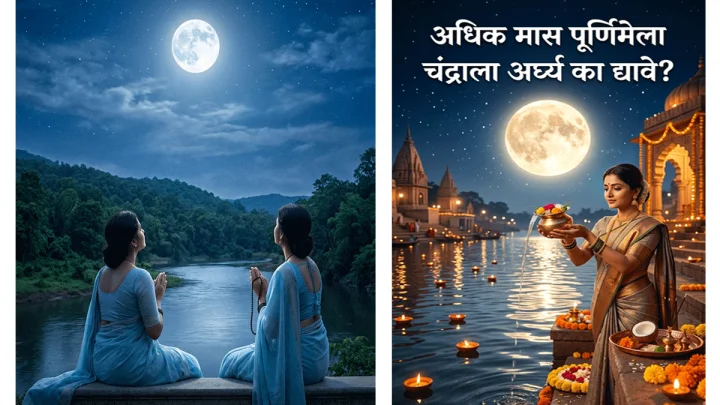 अधिक मास पौर्णिमा २०२६: चंद्राला अर्घ्य देण्याचे महत्त्व आणि पूजा विधी