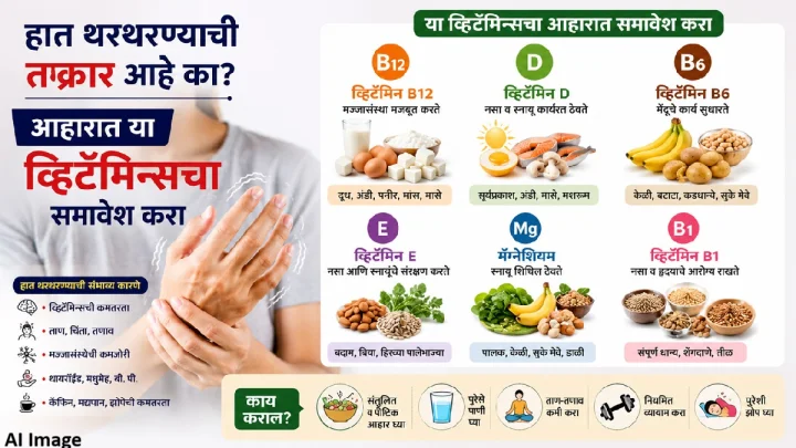 हात थरथरण्याची समस्या दुर्लक्षित करू नका; या व्हिटॅमिन्समुळे मिळू शकतो फायदा