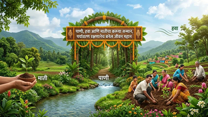 World Environment Day 2026 Quotes in Marathi जागतिक पर्यावरण दिन कोट्स