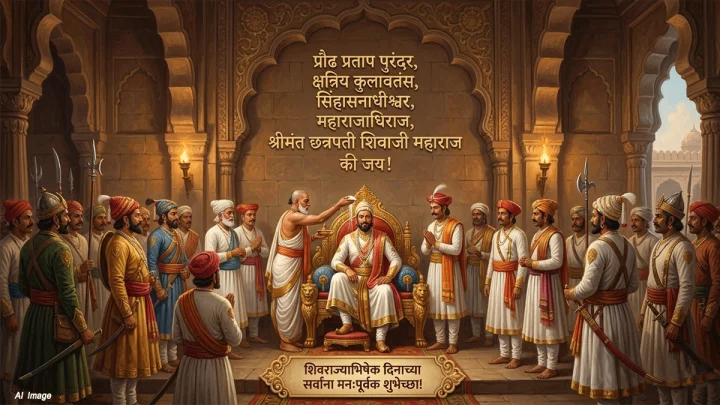 Shivrajyabhishek Din 2026 Wishes in Marathi शिवराज्याभिषेक दिनाच्या शुभेच्छा