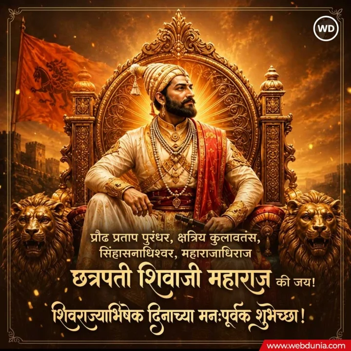 Shivrajyabhishek 2026 Images शिवराज्याभिषेक दिनानिमित्त सोशल मीडियावर शेअर करा शुभेच्छा Photos