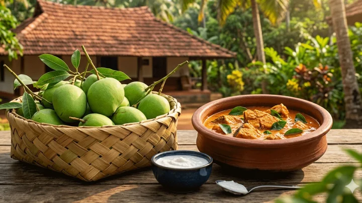 Mango Fish Curry कैरी आणि माशांचे भन्नाट कॉम्बिनेशन! केरळ पद्धतीची 'मॅंगो फिश करी'