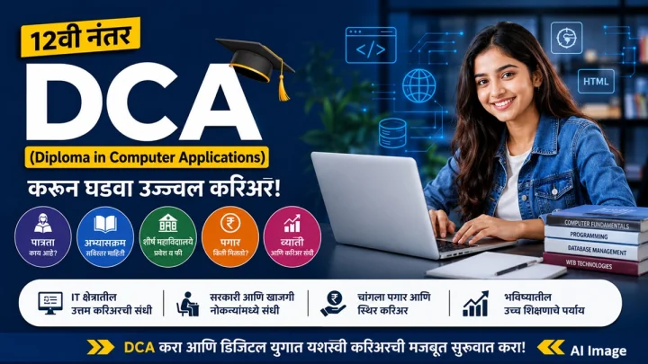 12वी नंतर DCA करा आणि IT क्षेत्रात मिळवा शानदार करिअरची संधी