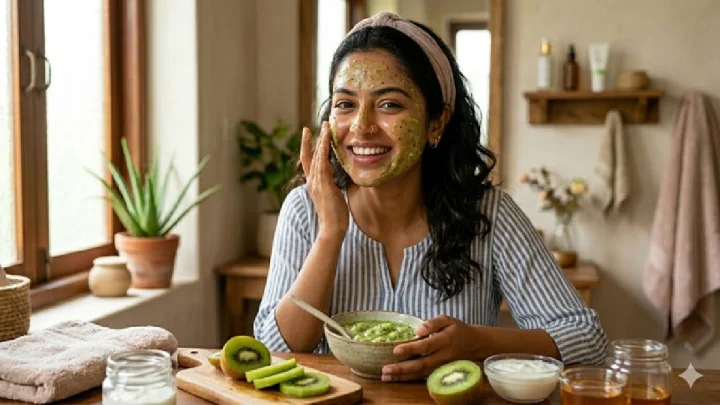 तजेलदार आणि चमकदार त्वचेसाठी किवीचा वापर करा; जाणून घ्या खास फायदे