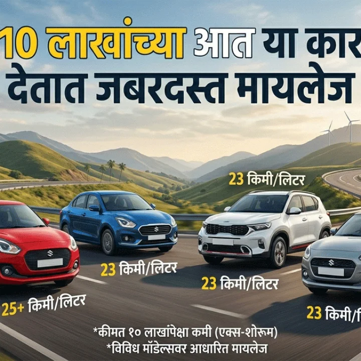 best mileage cars under 10 lakh india 2026