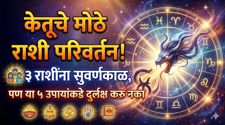केतूचे सिंह राशीत भ्रमण! ३ राशींना सुवर्णकाळ, पण हे ५ उपाय नक्की करा!