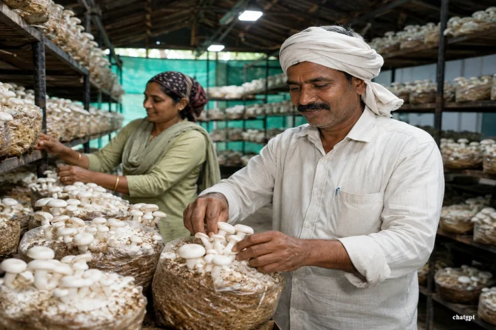 मशरूम शेती; कमी जागेत आणि कमी खर्चात प्रचंड नफा मिळवून देणारा आधुनिक व्यवसाय