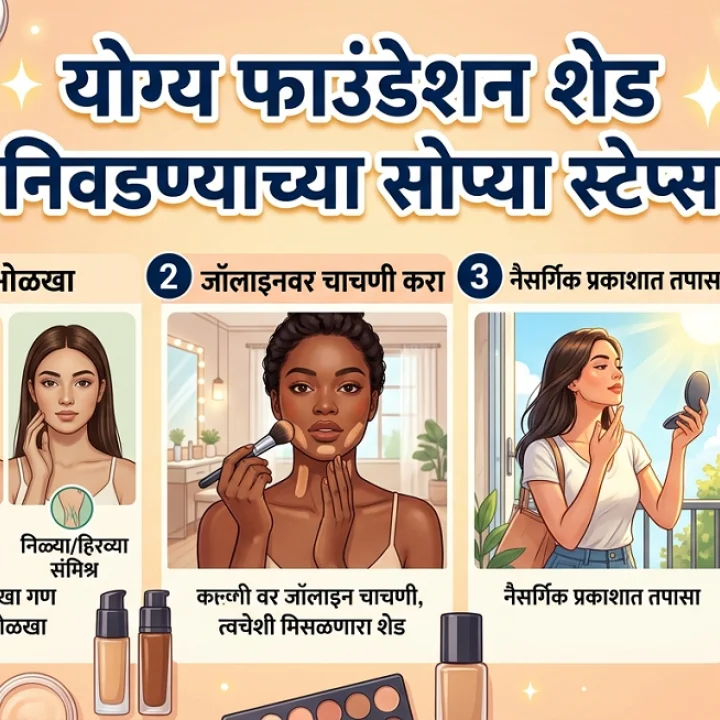 how to choose the perfect foundation shade in marathi