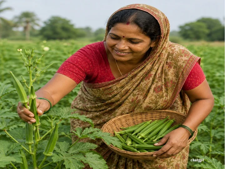 बाजारात वर्षभर चांगली मागणी असलेल्या भेंडीची लागवड करणे अतिशय सोपे