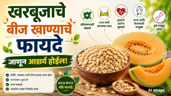खरबूजाचे बीज खाण्याचे जबरदस्त फायदे जाणून तुम्हालाही आश्चर्य वाटेल!