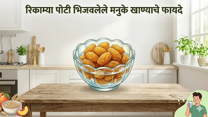 रिकाम्या पोटी भिजवलेले मनुके खाल्ल्याने काय होते? जाणून घ्या