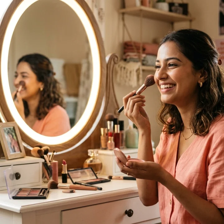 No makeup look products