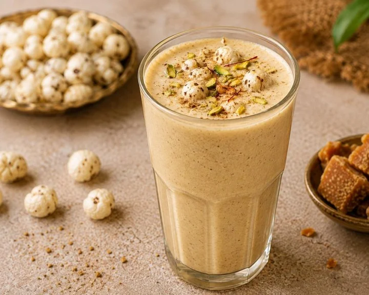 Jaggery Makhana Lassi