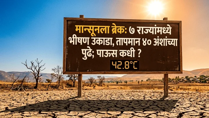 मान्सून लांबणीवर! ७ राज्यांत पारा ४० पार; जाणून घ्या पाऊस कधी पडणार?
