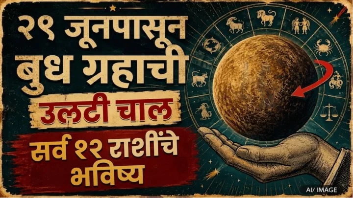बुध ग्रहाची वक्री चाल सुरू! २९ जूनपासून 'या' राशींचे भाग्य उजळणार, तर कोणाला राहावे लागेल सावध?