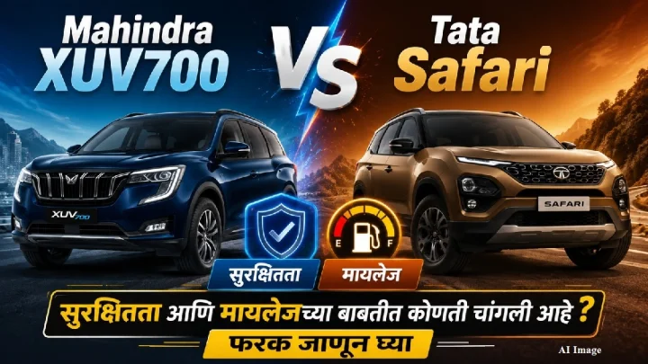 Mahindra XUV700 की Tata Safari? सुरक्षेपासून मायलेजपर्यंत कोणती SUV तुमच्यासाठी बेस्ट?