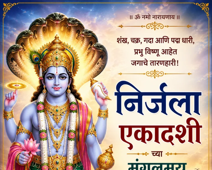 Nirjala Ekadashi 2026 Wishes in Marathi Images