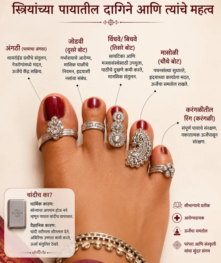 जोडवी, विंचवे ते मासोळी... स्त्रियांच्या पायातील दागिन्यांमागचे रंजक शास्त्र तुम्हाला माहितीये का?