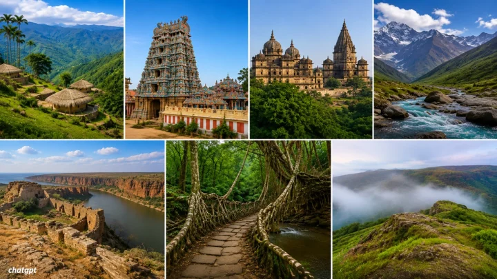 7 places in India