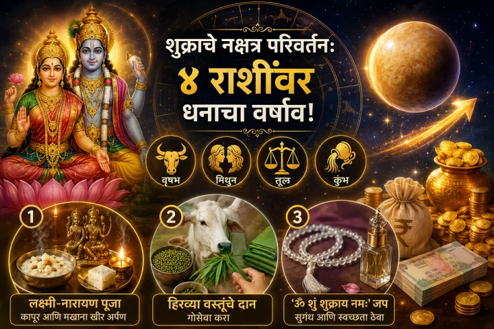 शुक्राचे नक्षत्र परिवर्तन: ४ राशींवर होणार धनाचा वर्षाव; हे ३ उपाय ठरतील लाभदायक!