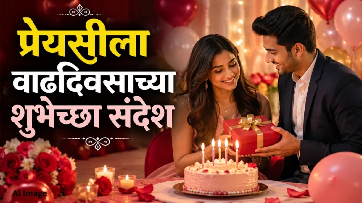 Birthday Wishes For Girlfriend in Marathi प्रेयसीला वाढदिवसाच्या शुभेच्छा संदेश