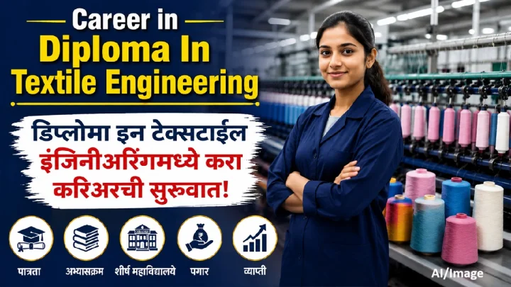 Career in Diploma In Textile Engineering :डिप्लोमा इन टेक्सटाईल इंजिनीअरिंगमध्ये करा करिअरची सुरुवात! जाणून घ्या पात्रता