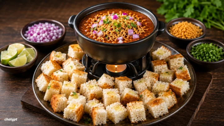 Misal Fondue मिसळ फॉन्ड्यू पारंपरिक मिसळीला खाण्याची एक नवीन आणि स्टायलिश पद्धत