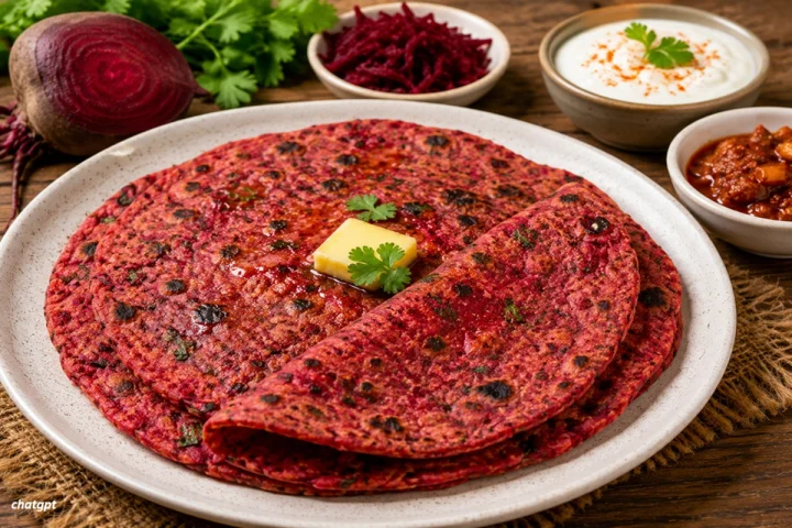 मुलांच्या टिफिनसाठी पौष्टिक आणि रंगीत नाश्ता बीटरूट पराठा एक उत्तम पर्याय