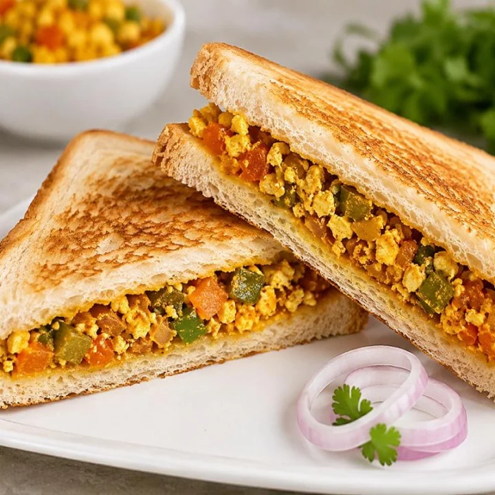 Paneer Bhurji sandwich