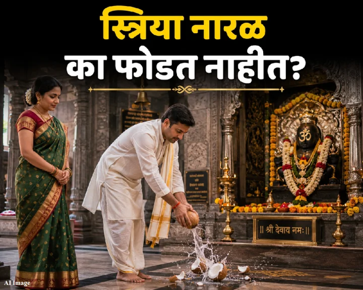 स्त्रियांनी नारळ का फोडू नये