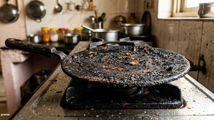 काळाकुट्ट तवा स्वच्छ करण्यासाठी महागड्या क्लीनरची गरज नाही; ह्या टिप्स पुरेशा आहे