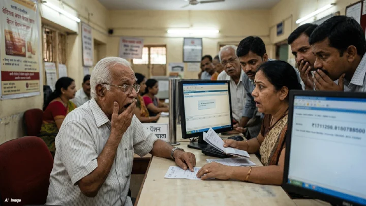 ११०० रुपयांची पेन्शन घेण्यासाठी गेलेल्या वृद्धाच्या खात्यात अचानक आले ७५९ कोटी! बँकेत उडाली खळबळ