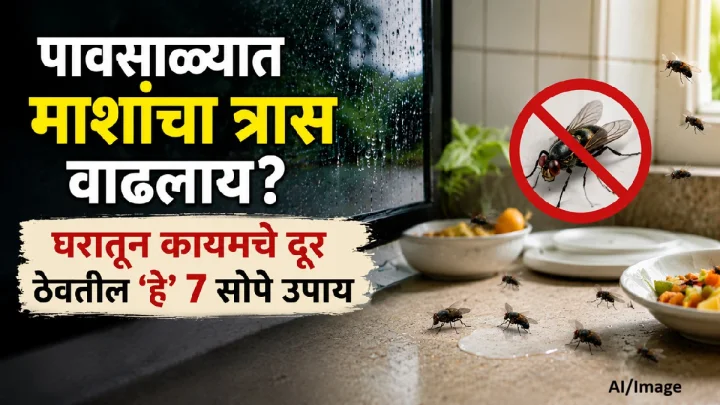 पावसाळ्यात माशांचा त्रास वाढलाय? घरातून कायमचे दूर ठेवतील 'हे' 7 सोपे उपाय