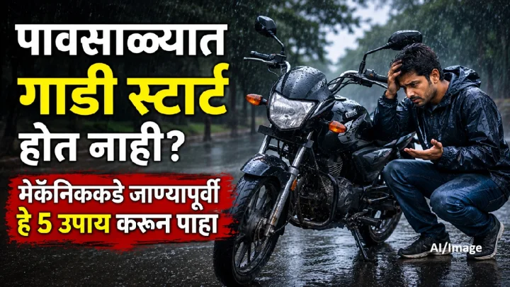 पावसाळ्यात गाडी स्टार्ट होत नाही? मेकॅनिककडे जाण्यापूर्वी हे 5 उपाय करून पाहा