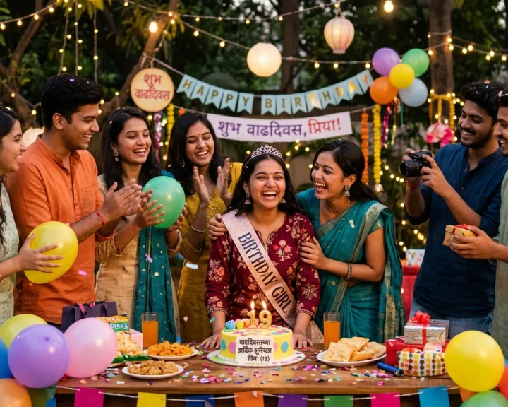 Birthday wishes for friend in marathi for girl मैत्रिणीला वाढदिवसाच्या शुभेच्छा