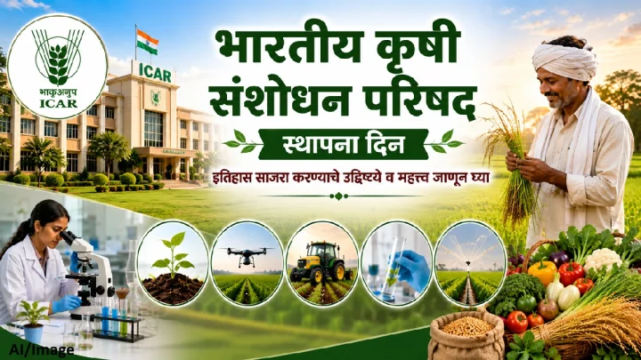 ICAR Foundation Day 2026: भारतीय कृषी संशोधन परिषद स्थापना दिनाचा इतिहास साजरा करण्याचे उद्दिष्टये व महत्त्व जाणून घ्या